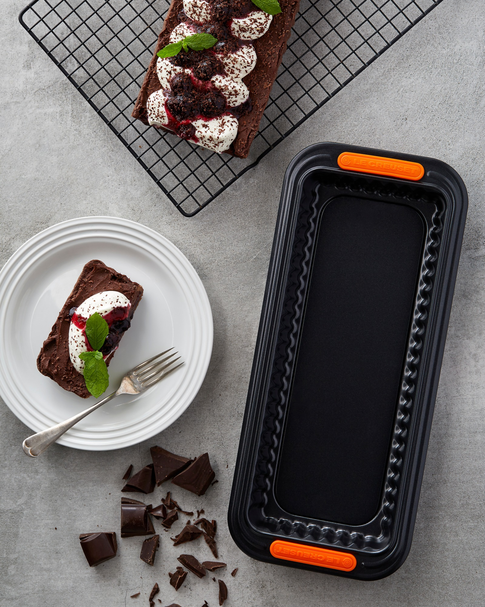 Le Creuset ﻿Rectangular Fluted Tart Tin Loose Base